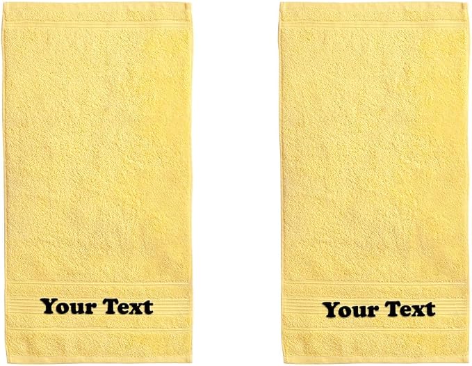 Personalize Your Towels with Custom Embroidery: Names, and Initials. Perfect by Ephesos