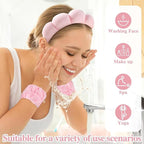 6 Pcs Elastic Microfiber Spa Headband Set - Image 3