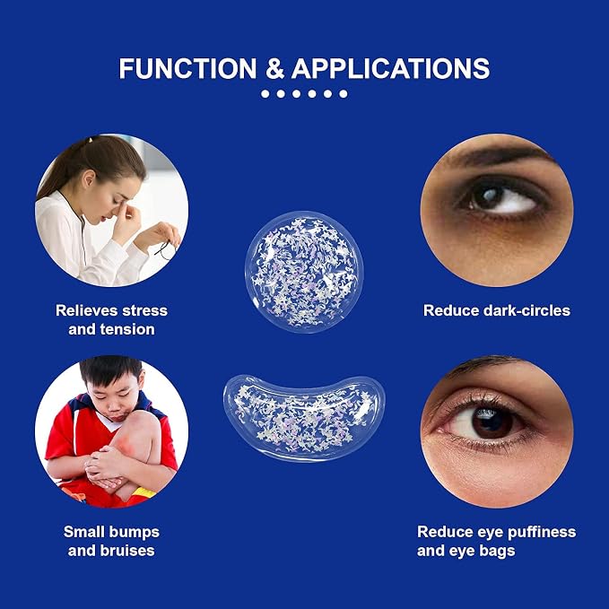ZNÖCUETÖD Gel Ice Pack Reusable Cooling Eye Pads and Under Eye Patches - Image 3