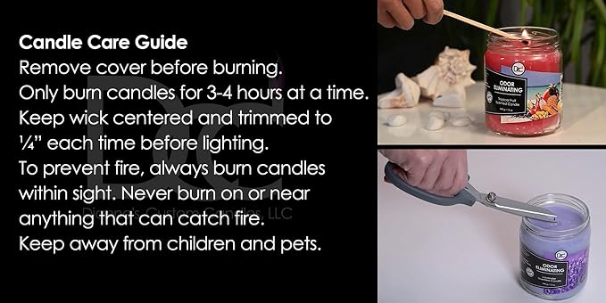Baby Powder Odor Eliminating Highly Fragranced Candle - Image 9