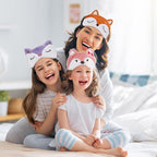Haysandy 3 Pieces Sleep Mask for Kids Girls Cute Cat Sleeping Eye Cover Soft - Image 5