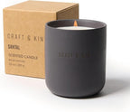 Earthenware Soy Candle in Santal Woods by Craft & Kin by CraftKin
