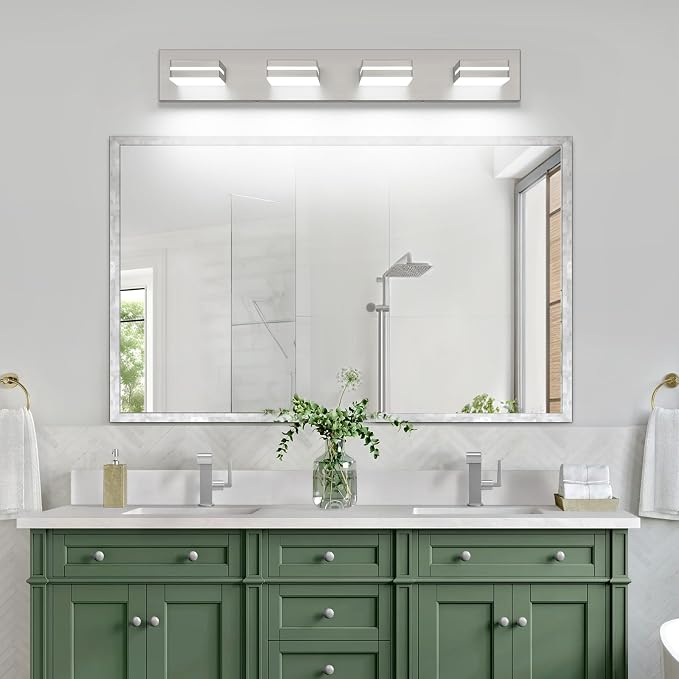 SineRise LED Modern Bathroom Vanity Light Fixtures, Brushed Nickel Modern - Image 9
