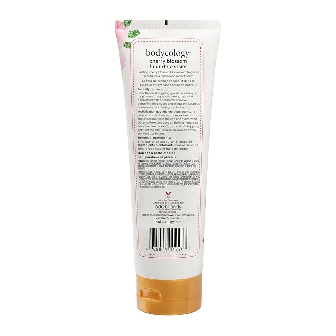 Bodycology Shea Butter Body Cream, Cherry Blossom, 8 oz - Image 2
