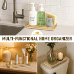 Bathroom Vanity Tray for Countertop, Bathroom Organizer for Soap, Perfume & - Image 5