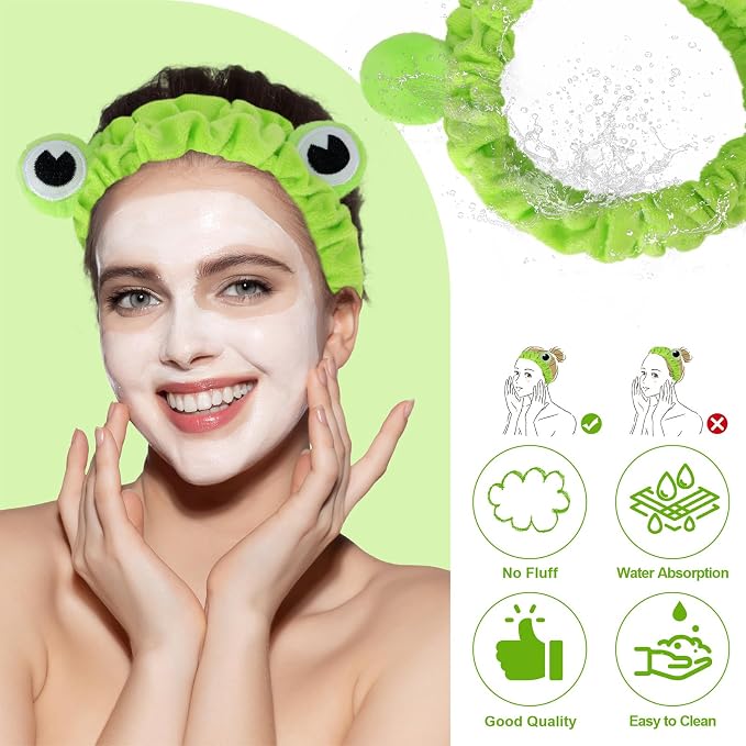 Jowmoy Green Frog Eye Elastic Headband - Image 5