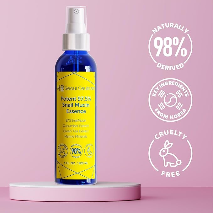 SeoulCeuticals Korean Face Mist 97.5% Snail Mucin Essence - Image 7
