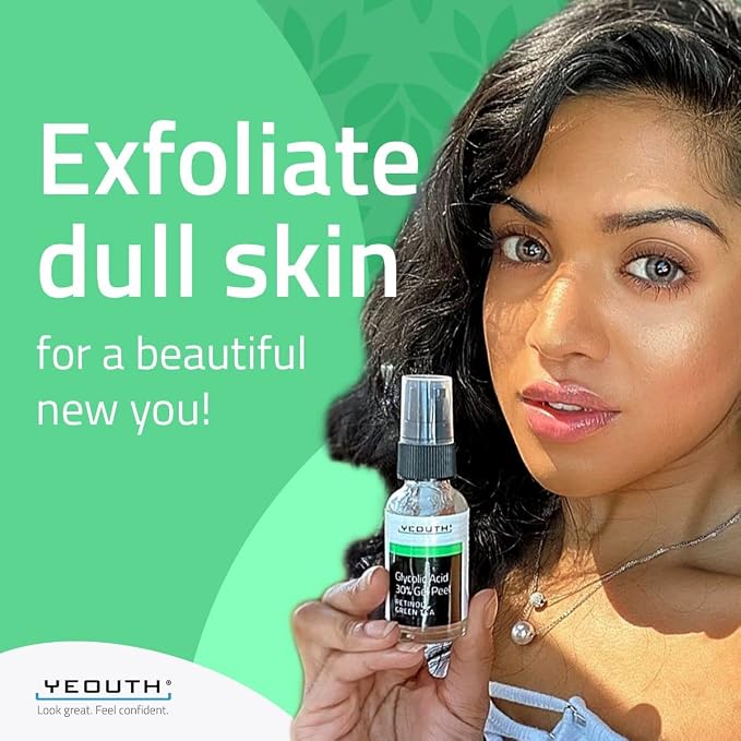 YEOUTH Glycolic Acid Peel for Face, At Home Chemical Exfoliator AHA 30% - Image 6