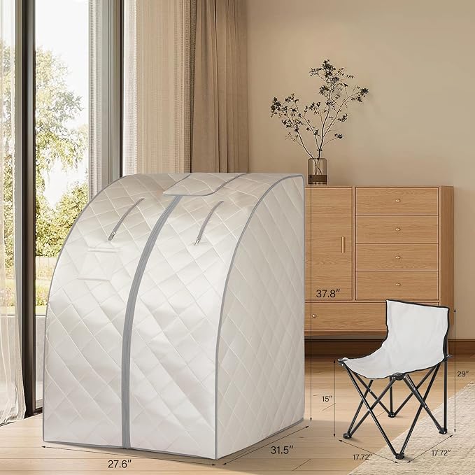 Smartmak Far Infrared Sauna, Full Body One Person Portable SPA Set - Image 2