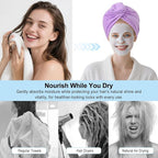 Microfiber Hair Drying Towel Wrap - Image 6