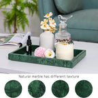 Marble Bathroom Vanity Tray, Natural Luxury Vanity Home Kitchen Bathroom Table - Image 4