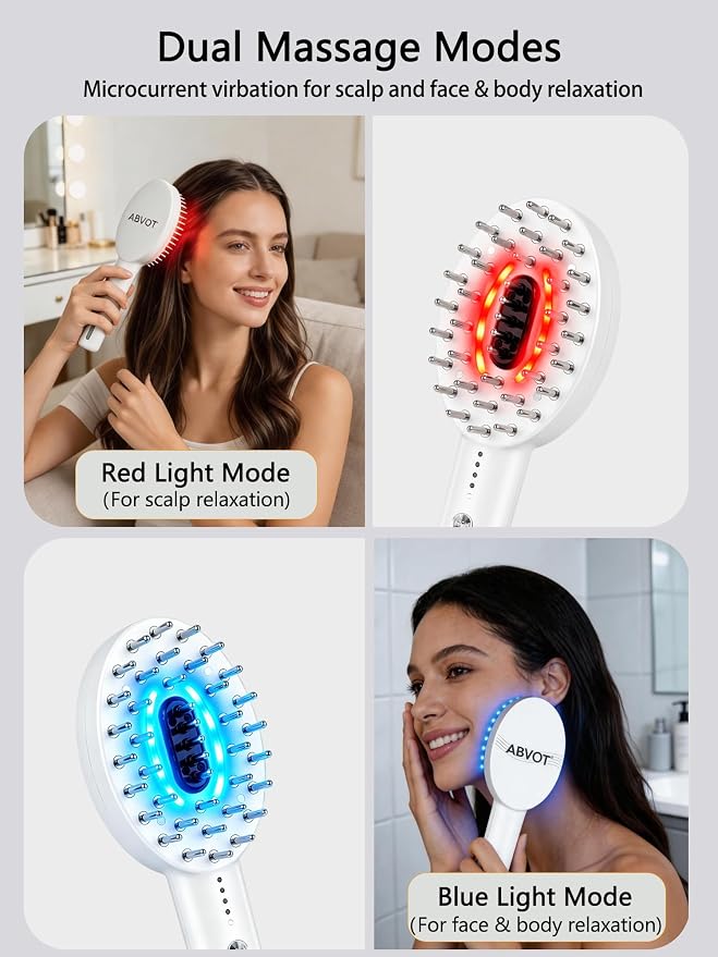 3-in-1 Electric Scalp Massager Brush, Vibrating Scalp Massager Comb - Image 3