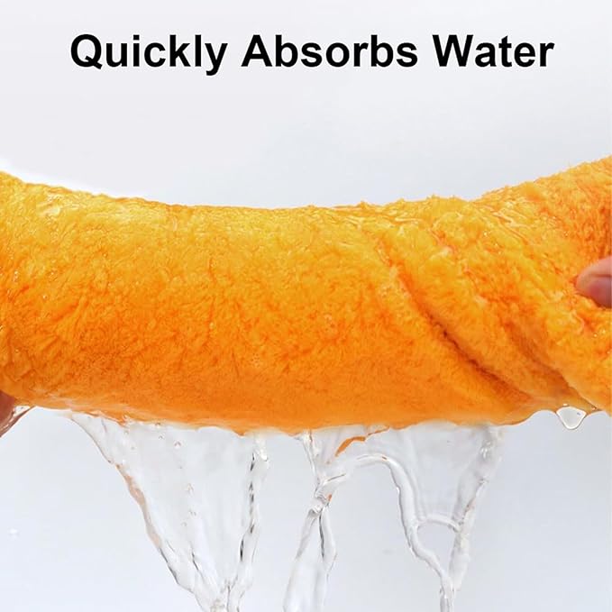 2Pcs Ultra Absorbent Hair Quick Drying Towel, Microfiber Hair Towel, Soft Bow - Image 2