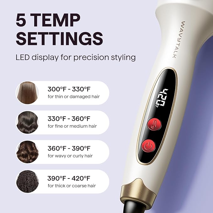 Wavytalk Blowout Boost Thermal Brush, 1.5 inch Heated Round Brush - Image 5