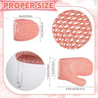 Karenhi 2 Pcs Honeycomb Exfoliating Glove Set Exfoliating Bath Mitt Honeycomb - Image 3