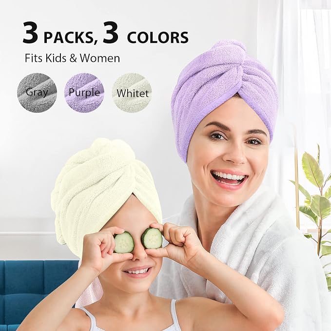 YFONG Larger Microfiber Hair Towel Wrap - Image 5