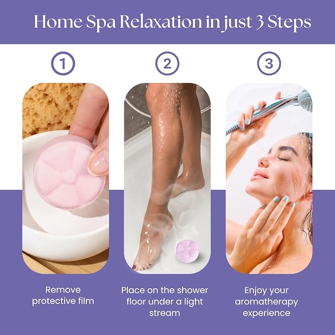 TLG Slumbers Shower Steamers Aromatherapy 7 Pack – USA Made - Image 7