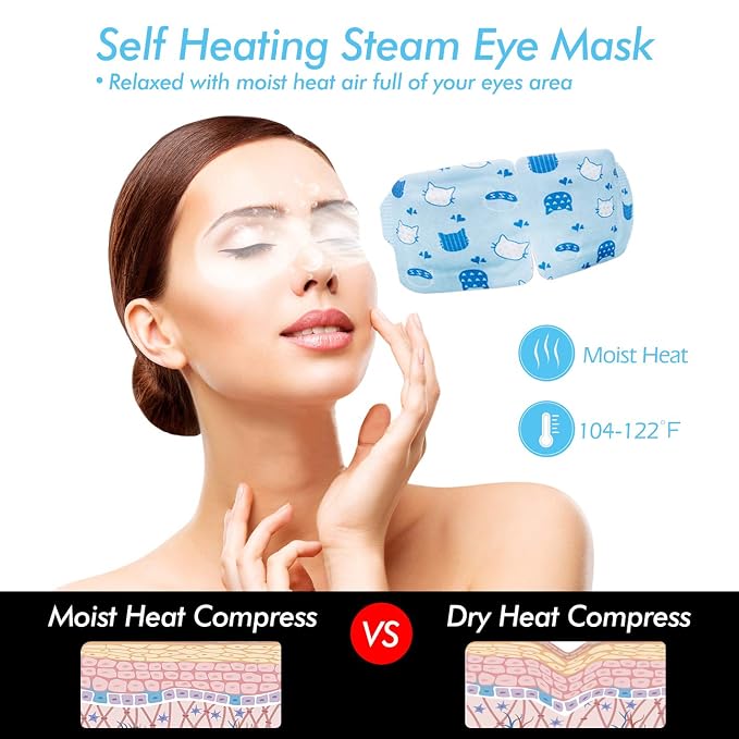 Jekeno Steam Eye Mask, 16 Packs Eye Masks - Image 2