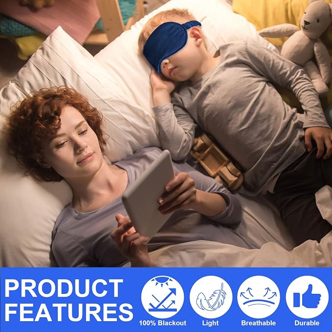 2Pack Silk Sleep Mask, Eye Mask - Image 5
