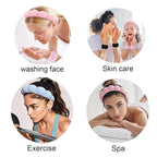 Spa Headbands for Washing Face Soft Puffy Bubble Headbands Wristband for Women - Image 5