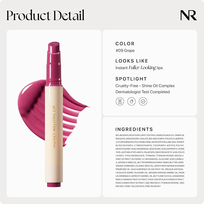 Nature Republic HONEY MELTING LIP SOFT LIP STICK Hydrating Gloss, Moisturizing - Image 7