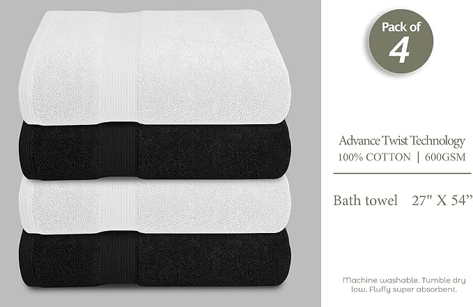 Softolle Luxury Bath Towels Set of 4 | Towels - Image 7