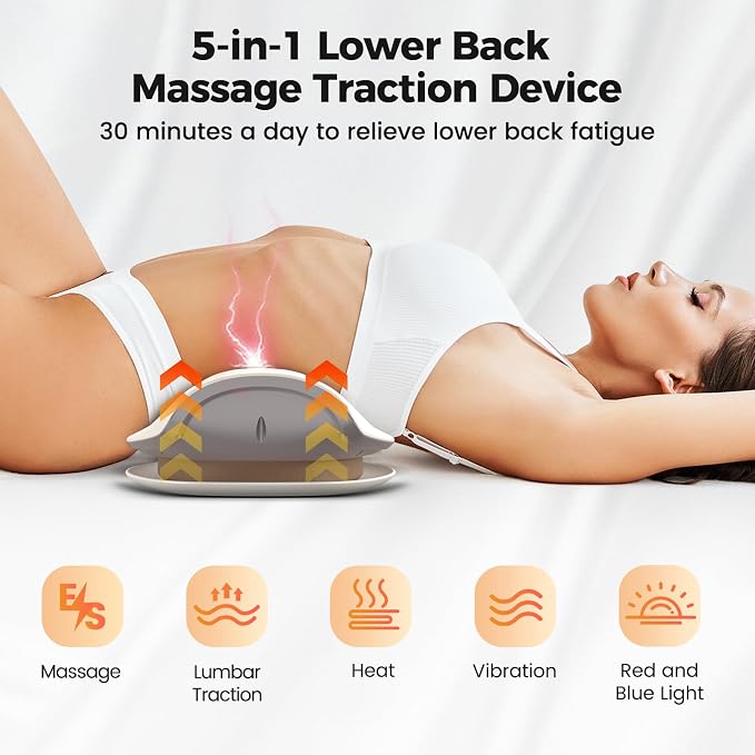 Lower Back Massager with Heat, Back Stretcher - Image 2