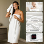 REDKISS Ultra Soft 6 Piece Towel Set, Premium White Towels - Image 3