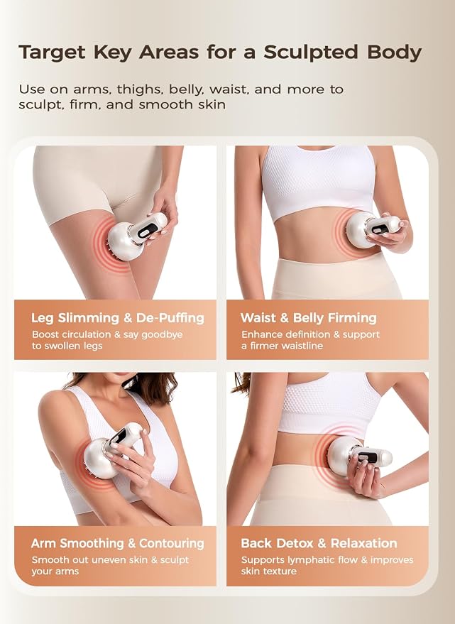Lymphatic Drainage Massager & Anti Cellulite Massage Tool, - Image 5