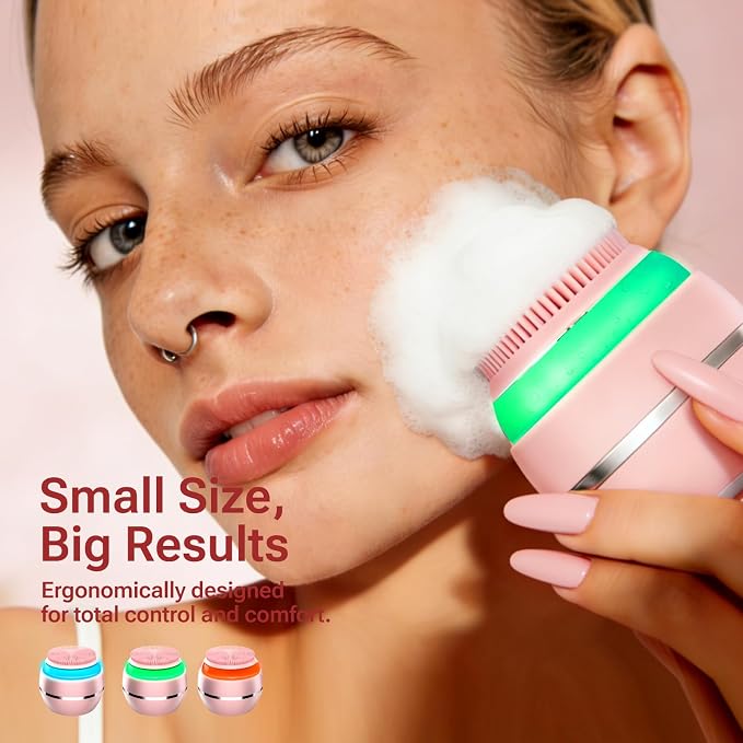 Electric Face Scrubber & Silicone Facial Cleansing Brush - Image 2