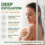 Natural Loofah Exfoliating Body Scrubber Pads, 24 Pack Dual Sided Shower Bath - Image 2
