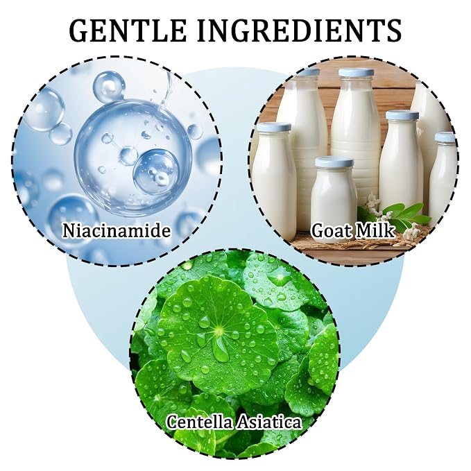 Goat Milk Body Wash, Gentle Silk Soft Foaming Milk Bath, Moisturizing Body - Image 3