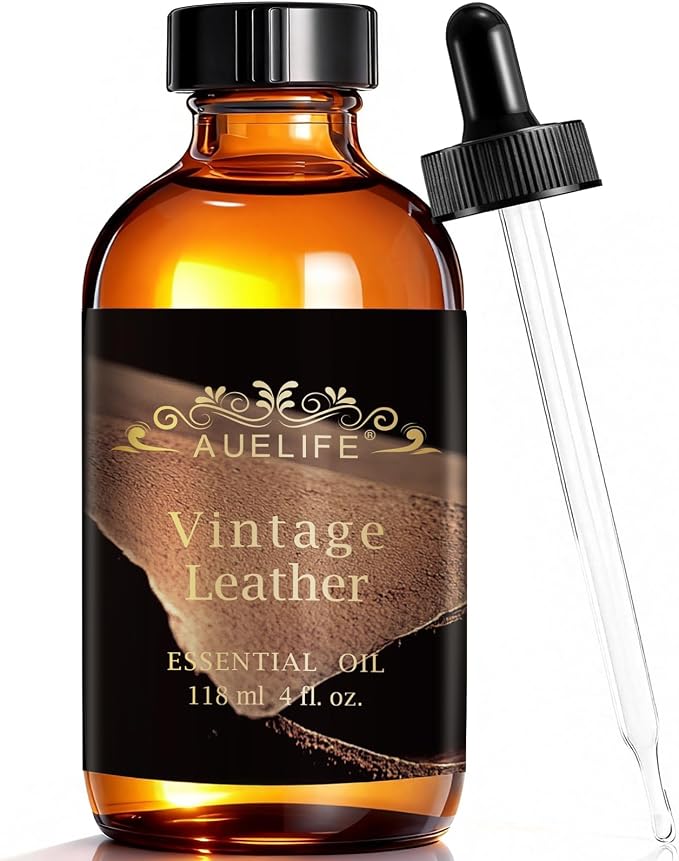 Auelife 4oz Vintage Leather Men Essential Oils by Auelife