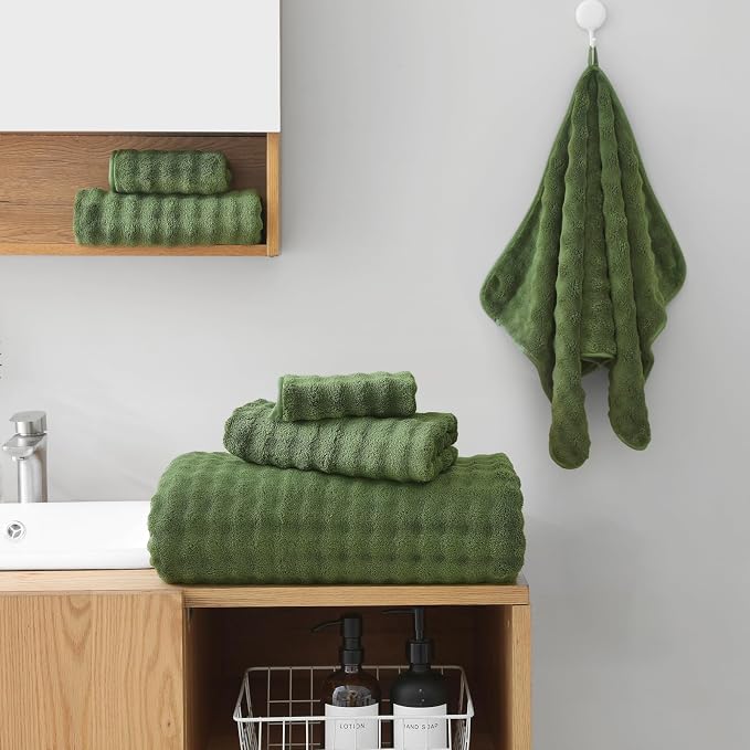 KBY Bath Towels Set 6 Piece 40x80 Inches，2 Extra Large Bath Sheets 2 Hand - Image 4