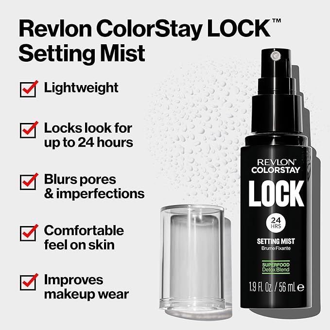Revlon Colorstay 24 Hr Lock Setting Mist, Keeps Face Makeup from Melting & - Image 3