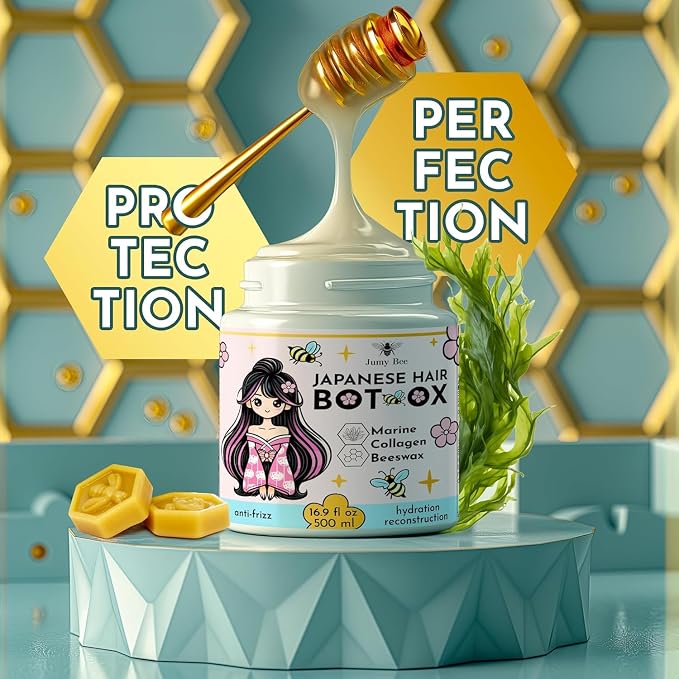 Japanese BTX Hair Mask for Damaged Hair B-TOX – Collagen & Keratin Treatment - Image 2