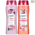 Suave Body Wash Variety 2-Pack, Sweet Pea & Violet + Wild Cherry Blossom – by Suave