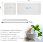 4PCS Stone Drying Trays for Bathroom Sink, Water Absorbing Stone Tray, Water - Image 6