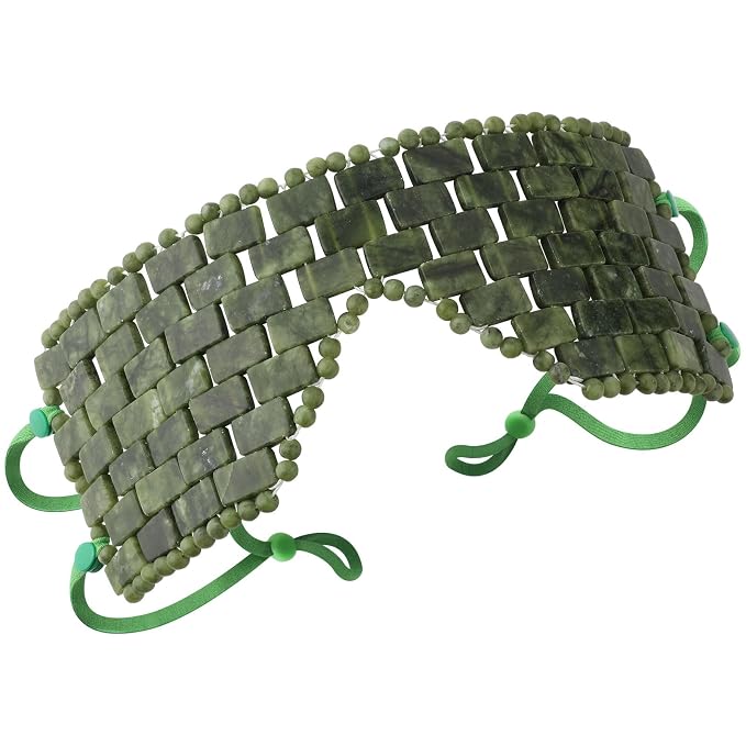 Jade Eye Mask, Large Facial Cooling Mask by LazyGa