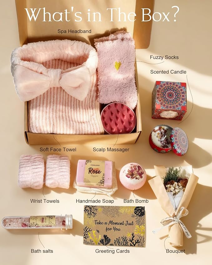 Coralogo Rose Spa Gift Baskets - Image 2