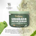 Armpit Detox Scrub 8.8 oz with Peppermint, Aloe Vera and Walnut Shell Powder - Image 2