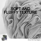 Loofah Sponge Bath Sponge for Women Men 4 Pack - Image 4