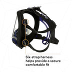 3M Ultimate FX Full Facepiece Reusable Respirator, Six-Strap Harness - Image 13