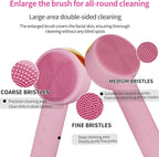 Facial Cleansing Brush Electric – Rechargeable Silicone Face Scrubber, - Image 4