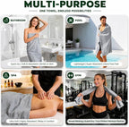SEISSO 4 Pack Extra Large Bath Towels 63"x35", Bath Sheets - Image 6