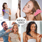 Detangling Brush for Women's Afro American/African 3a to 4c Kinky, Coily Hair - Image 4