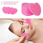 50-Count Facial Sponges Compressed, 100% Natural Cellulose Face Sponge - Image 2