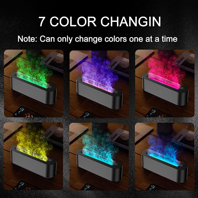Colorful Flame Fire Diffuser Humidifier, 7 Colors Changing Oil Diffuser - Image 7