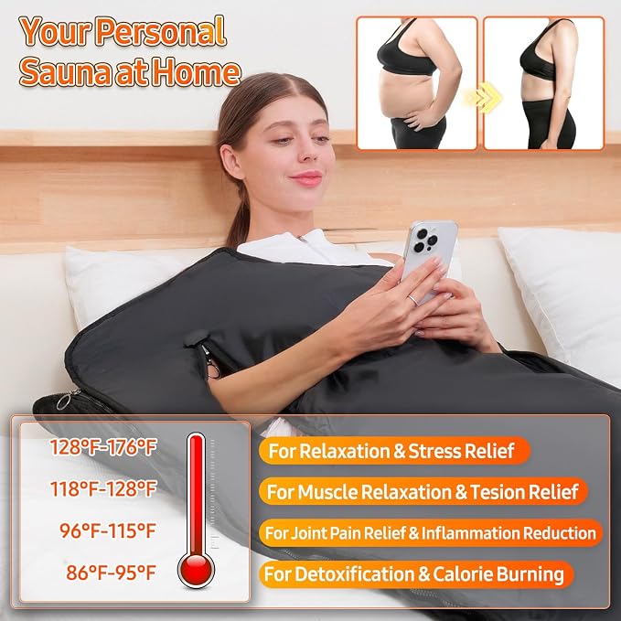 Infrared Sauna Blanket for Home: Extra Large Portable Design for Full Body - Image 6