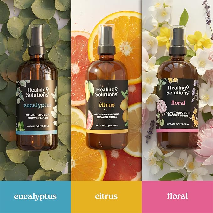 Healing Solutions Aromatherapy Shower Spray, Floral Blend, Therapeutic Grade - Image 8